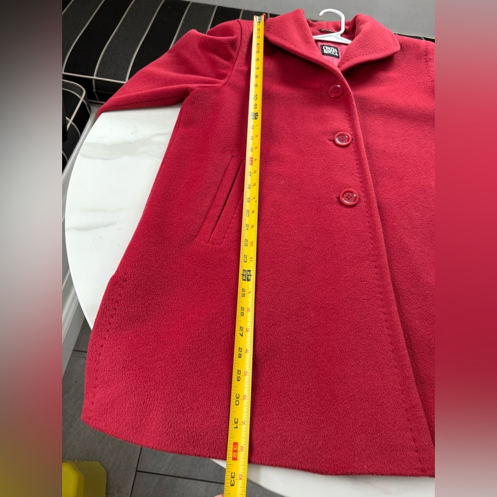 Cinzia Rocca Icons italian  Red Pea Coats - Picture 3 of 14